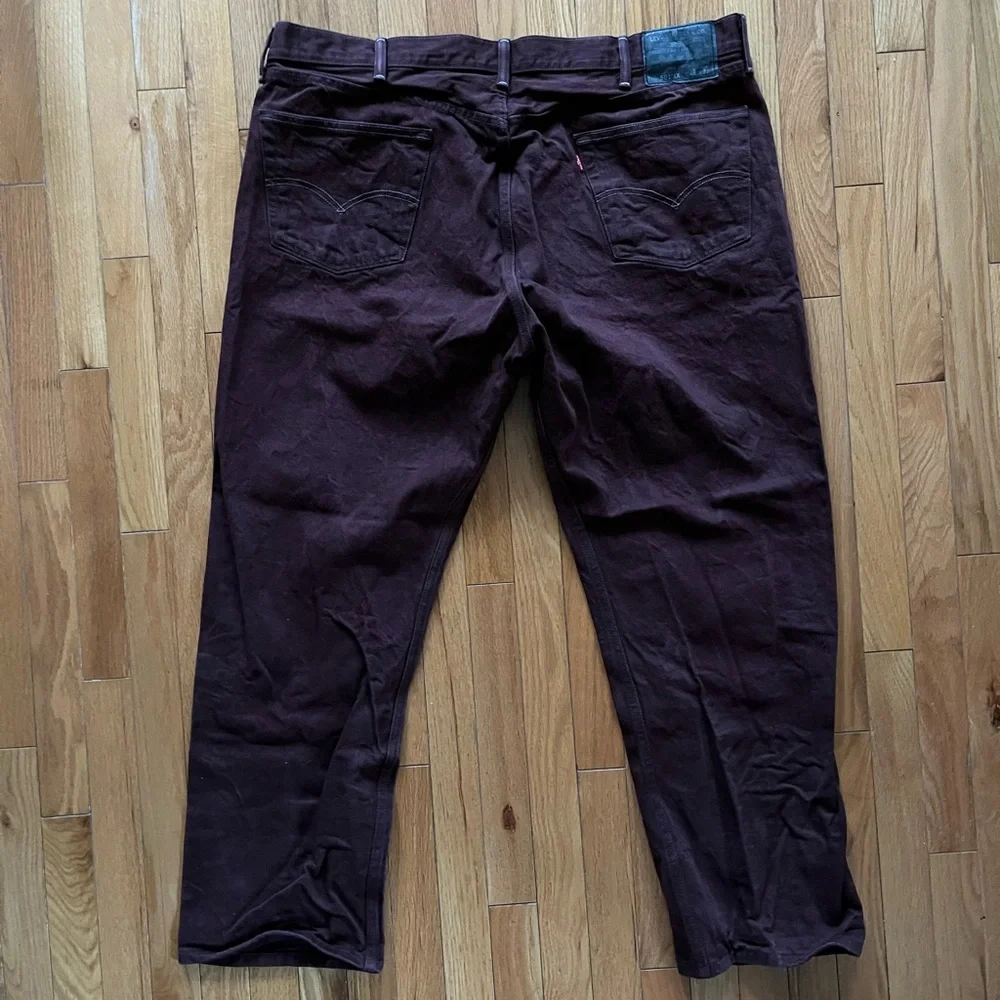 Maroon Levi’s 501 XX Shrink-to-Fit Jeans - Picture 2 of 13